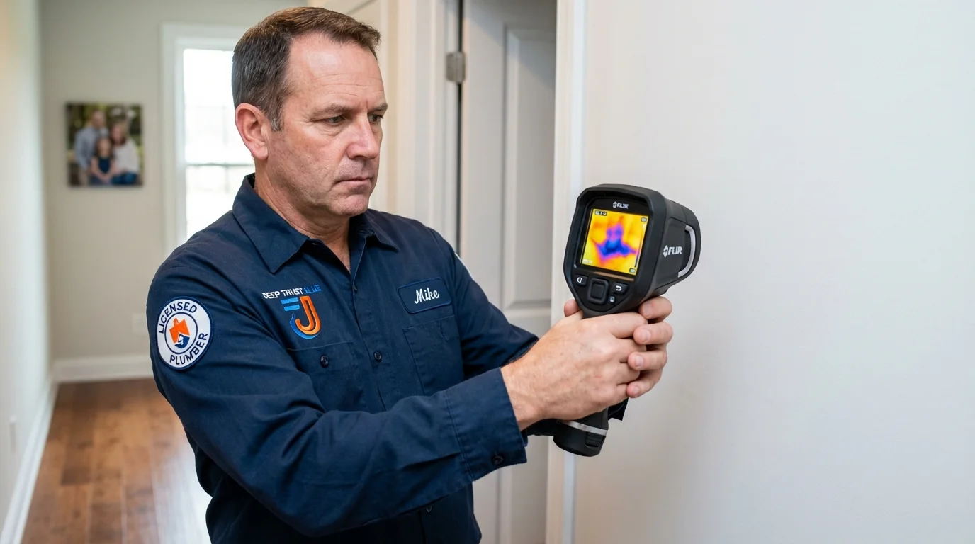 Thermal imaging leak detection by Johns Plumbing LLC in Morgan